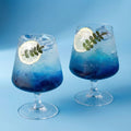 420ml Blue Gradient Stemmed Glass Cup