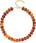 Colorful Chunky Necklaces for Women Trendy Multicolor Large Square Resin Beads Necklace Boho Chunky Statement Choker Necklaces Y2K Summer Jewelry